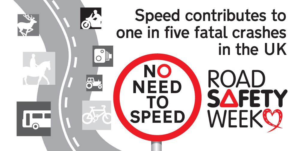 No need to speed image for Road Safety Week 2020
